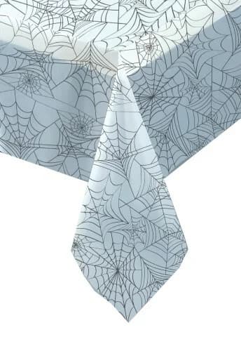 Rectangular Tablecover - Clear With Spiderweb