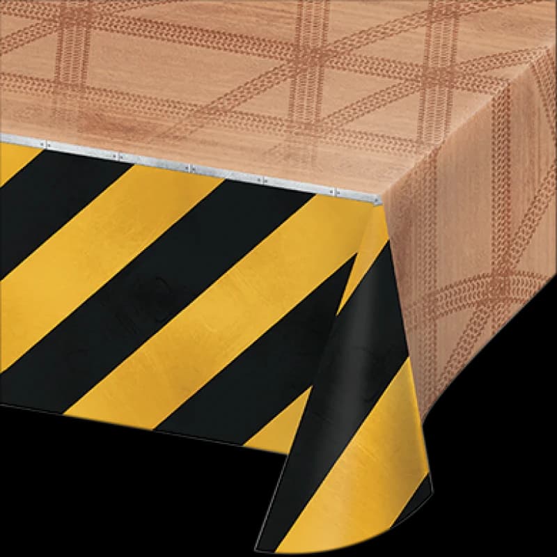 Big Dig Construction Plastic Tablecover