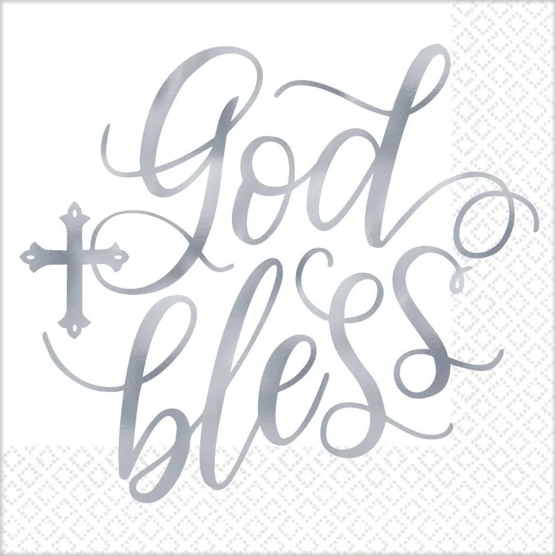 Holy Day Blessed Lunch Napkins Hot-Stamped 16 Pack