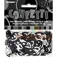 70 Black & Silver Glitz Confetti (14g)*