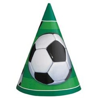 Soccer Ball Party Hats - Pk 8*