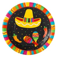 Mexican Fiesta Paper Plates (18cm) - Pk 8