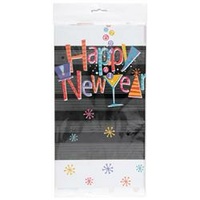 "Happy New Year!" Plastic Rectangle Tablecover (137x213cm)