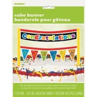 Congratulations Confetti Cake Banner*