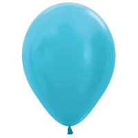 5" Pearl Azure Blue Balloons - Pk100