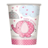 Umbrellaphants Pink Cups - Pk 8