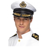 Adult's White Captain Hat