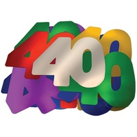 40th Birthday Giant Rainbow Confetti - PK 30