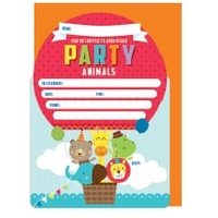 Party Animals Invitations - Pk 16*