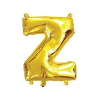 35cm Letter Z Gold Foil Balloon