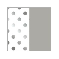 Foil Silver Dot Tissue Paper - 2 Sheets