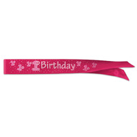 1st Birthday Pink Sash*