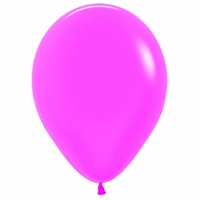 Neon Fuchsia Latex Balloons - Pk 100