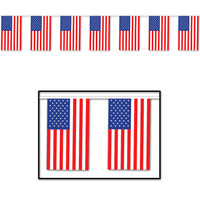 American Flag Pennant Banner (18M)