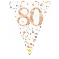 Sparkling Fizz Rose Gold 80 Bunting - 3.9m