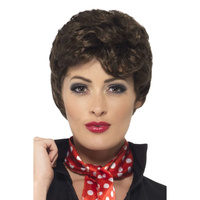 Brown Rizzo Wig - Grease