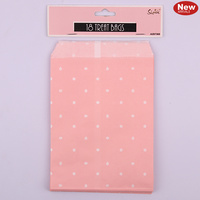 Pink Dotty Treat Bags 13x18cm - Pk6