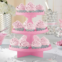 3 Tier Cupcake/Treat Stands - Light Pink