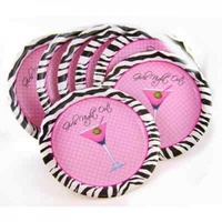 Girls Night Out Paper Plates (17.8cm) - Pk 8*