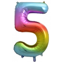#5 34" Rainbow Foil Balloon