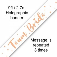 Team Bride Banner - 2.7m
