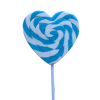 Mega Blue Heart Swirl Lollipop (85g)