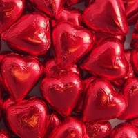 Bulk Red Chocolate Hearts (1kg)