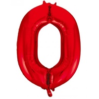 #0 Red 34" Foil Balloon*