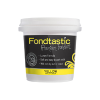 Fondtastic Vanilla Flavoured Fondant Yellow 8oz/226g
