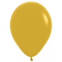 12" (30cm) Fashion Mustard Latex Balloons - Pk 100