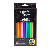 Over The Top 10pk Gourmet Writer Colour Pen Set 10 Piece - Dual Tip - GST FREE
