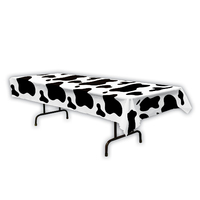 Cow Print Rectangle Plastic Tablecover