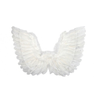 Pointed White Angel Wings (50x40cm)