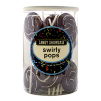 Flat Purple Swirly Pops (288g) - Pk 24