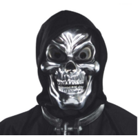 3D Silver Skull Halloween Mask