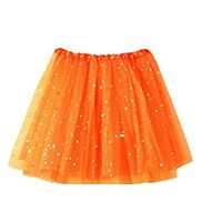 Orange 40cm Glitter 4 layer Tutu 6/120