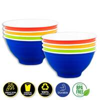 Reusable Coloured Plastic Bowl