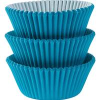 Mini Caribbean Blue Cupcake Cases - Pk 100