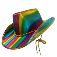 Metallic Rainbow Cowboy Hat