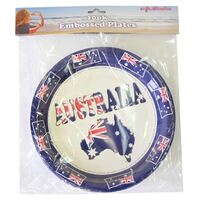 "Australia" Paper Plates (22.5cm) - Pk 10