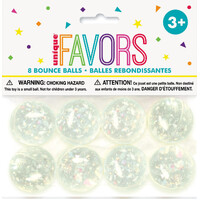 Iridescent Bounce Balls (32mm) - Pk 8