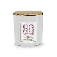 60th Birthday Scented Glass Candle