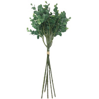 Realistic Green Eucalyptus Leaves Bunch (35cm)