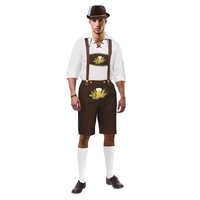 Mens Brown Bavarian Oktoberfest Costume