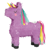 Purple Rainbow Unicorn 3D Pinata
