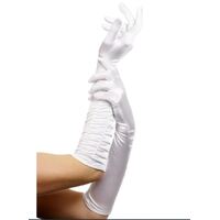 Adults' Long White Temptress Gloves