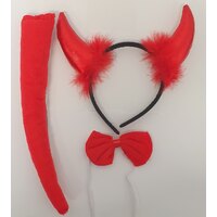 Red Devil Costume Accessory Kit - Pk 3