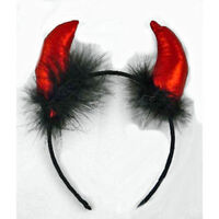 Satin Devil Horns Costume Accessory