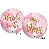 Bride To Be Pink Round Foil Balloon (18in.)