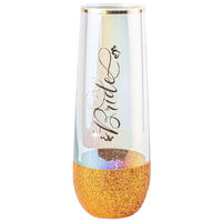 Bride Stemless Champagne Glass
